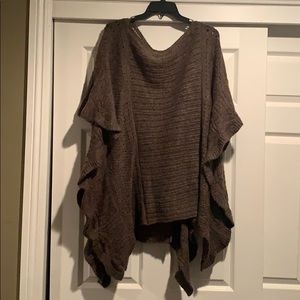 Knitted Free People poncho